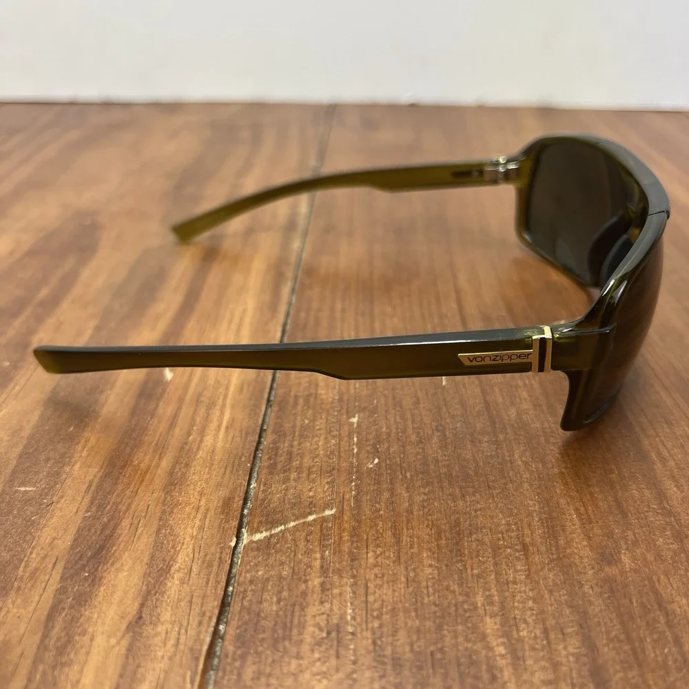 VonZipper Battlestations DECCO Olive Green Sunglasses Black Lenses Unisex